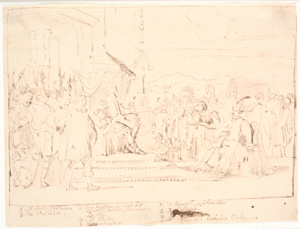 Jürgen Ovens, Hertug Frederik III af Gottorp modtager 11. august 1639 et persisk gesandtskab.