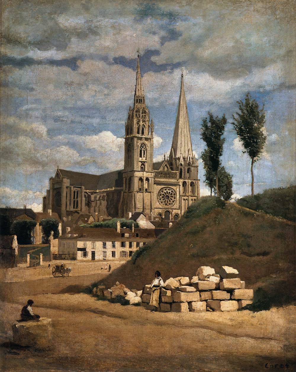 Jean-Baptiste Camille Corot, Chartres Cathedral