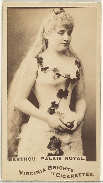 Allen & Ginter, Berthou, Palais Royal, from the Actors and Actresses series (N45, Type 1) for Virginia Brights Cigarettes