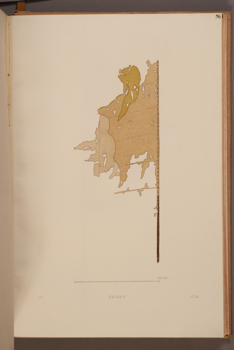 Kjell Hedberg, Avbildning i gouache föreställande fälttecken taget som trofé av svenska armén. Den avbildade fanan finns bevarad i Armémuseums samling, för mer information, se relaterade objekt.