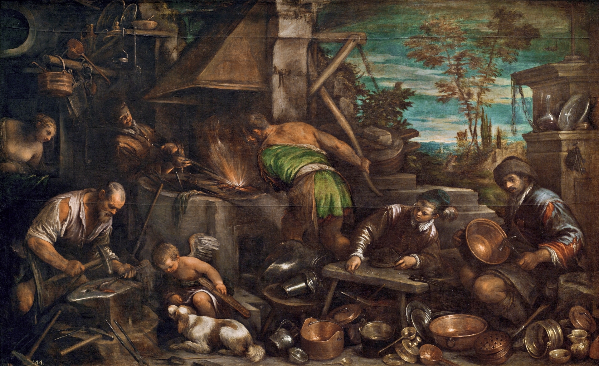 Jacopo Bassano, Vulcan's Forge