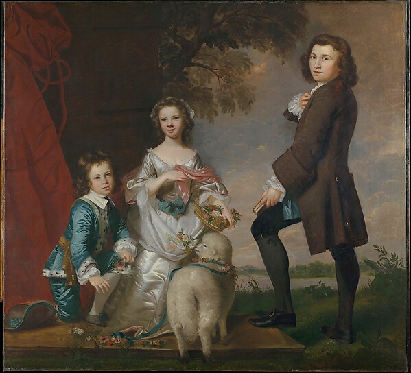 Sir Joshua Reynolds, Thomas (1740–1825) and Martha Neate (1741–after 1795) with His Tutor, Thomas Needham