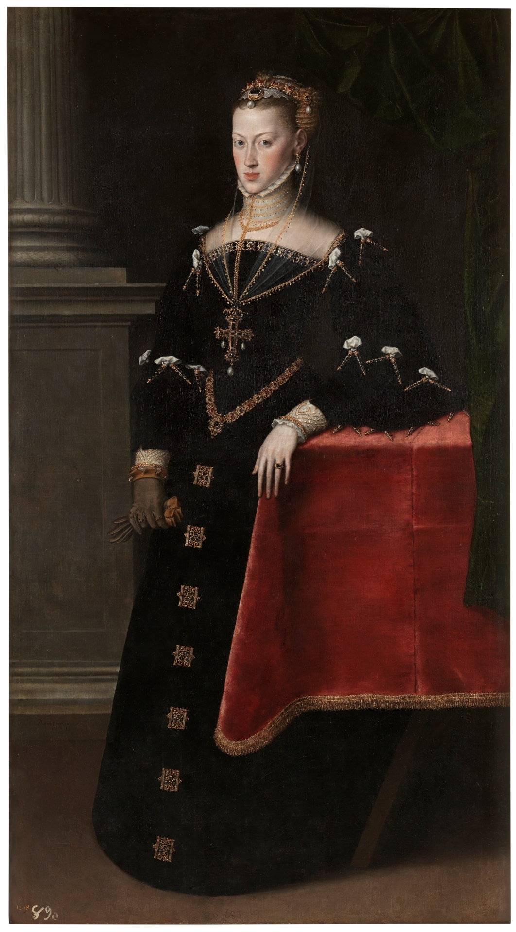 Antonis Mor, Empress Maria of Austria, Wife of Maximilian II