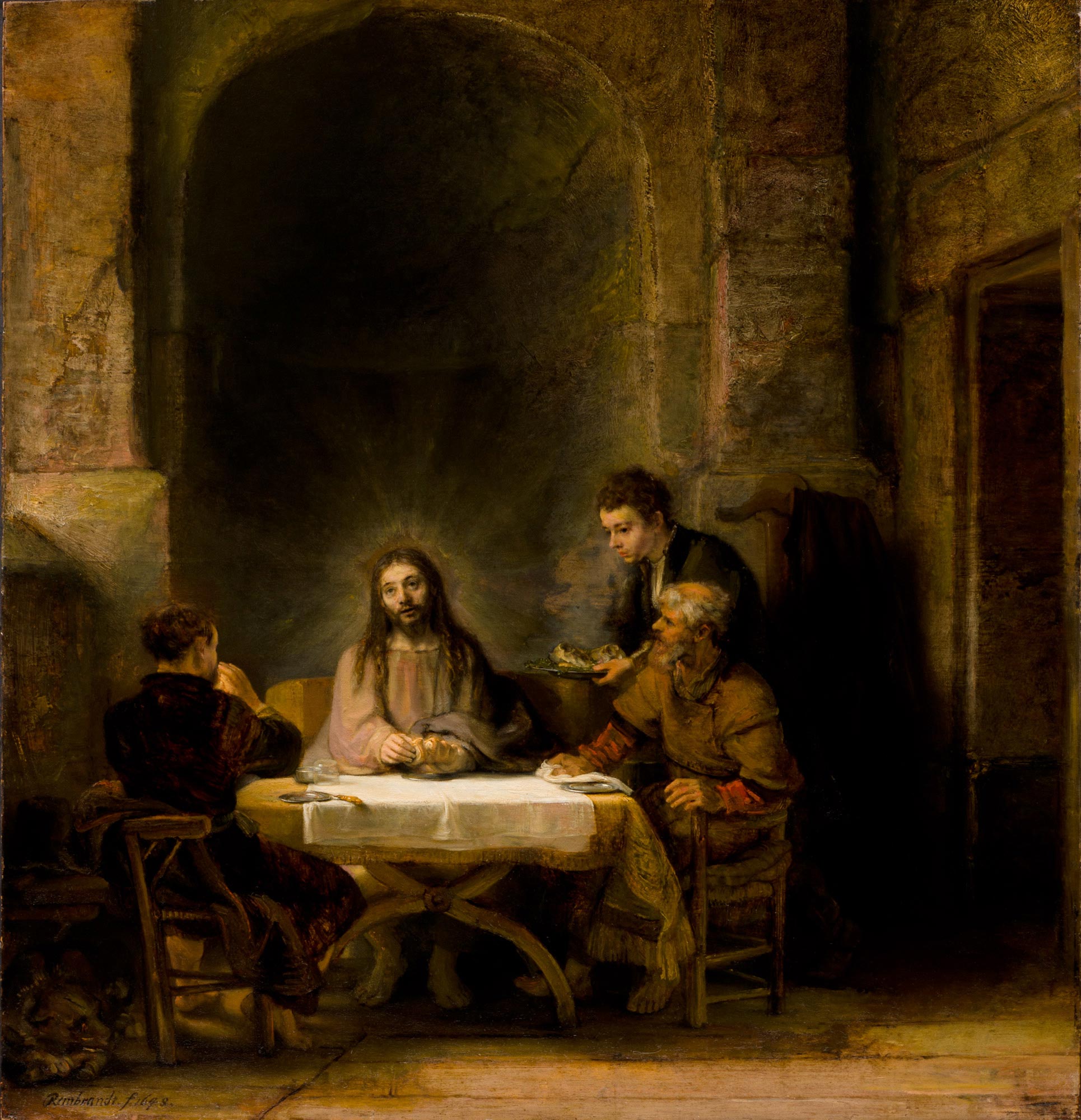 Rembrandt, The Pilgrims of Emmaus