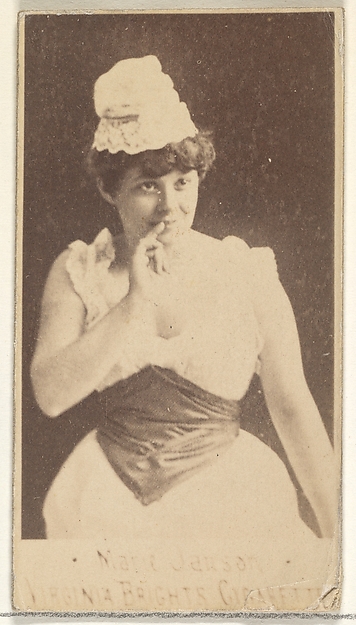 Allen & Ginter, Marie Janson, from the Actors and Actresses series (N45, Type 1) for Virginia Brights Cigarettes