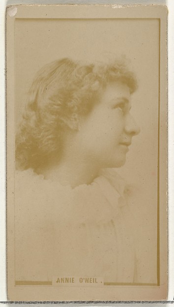 W. Duke, Sons & Co., Annie O'Neil, from the Actors and Actresses series (N145-8) issued by Duke Sons & Co. to promote Duke Cigarettes