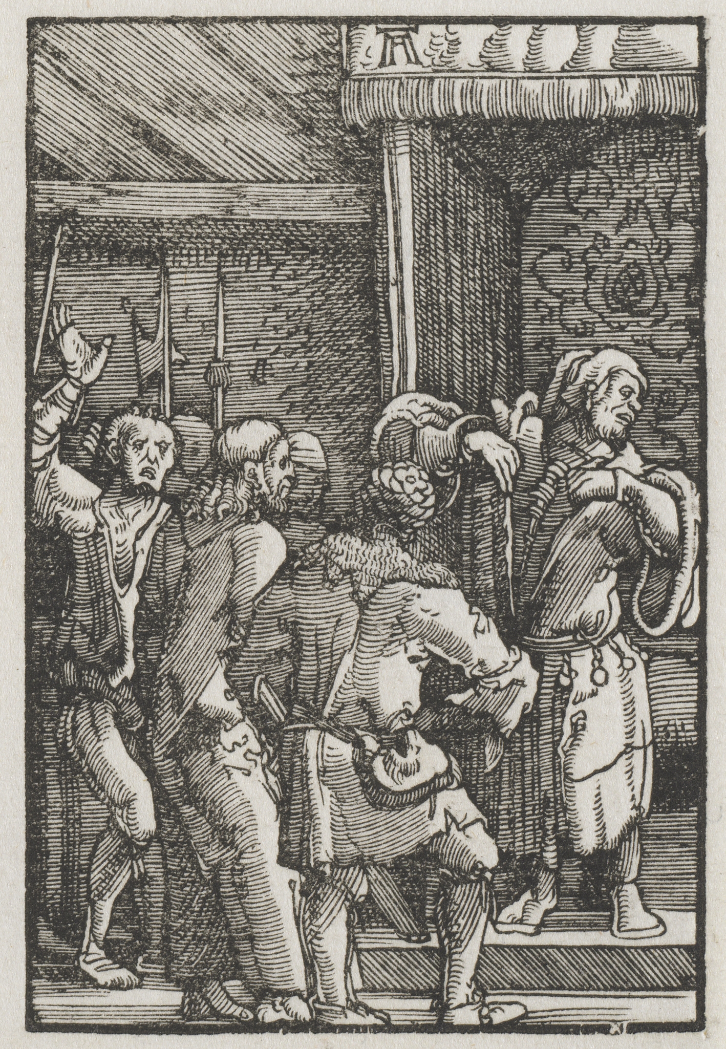 Albrecht Altdorfer, The Fall and Redemption of Man:  Christ before Caiaphas