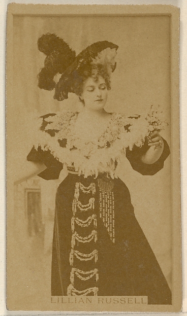 Allen & Ginter, Lillian Russell, from the Actors and Actresses series (N45, Type 8) for Virginia Brights Cigarettes