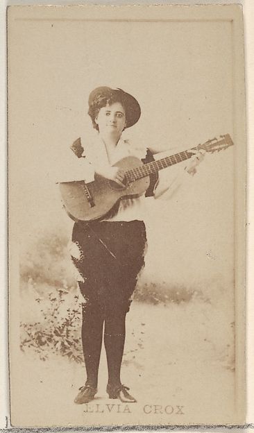 Allen & Ginter, Elvia Crox, from the Actors and Actresses series (N45, Type 8) for Virginia Brights Cigarettes