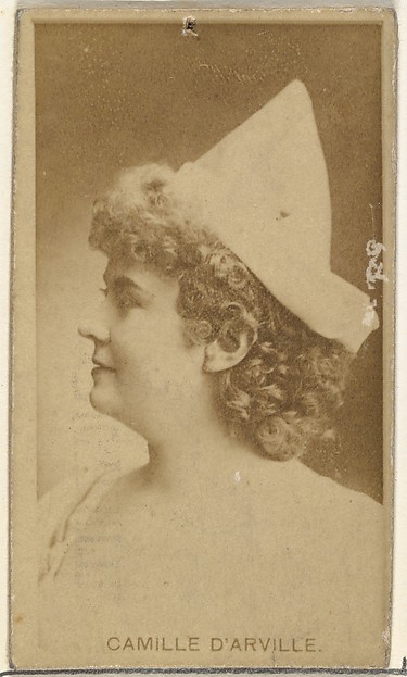W. Duke, Sons & Co., Camille D'arville, from the Actors and Actresses series (N145-8) issued by Duke Sons & Co. to promote Duke Cigarettes