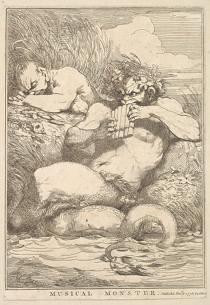 John Hamilton Mortimer, Musical Monster, from "Fifteen Etchings Dedicated to Sir Joshua Reynolds"