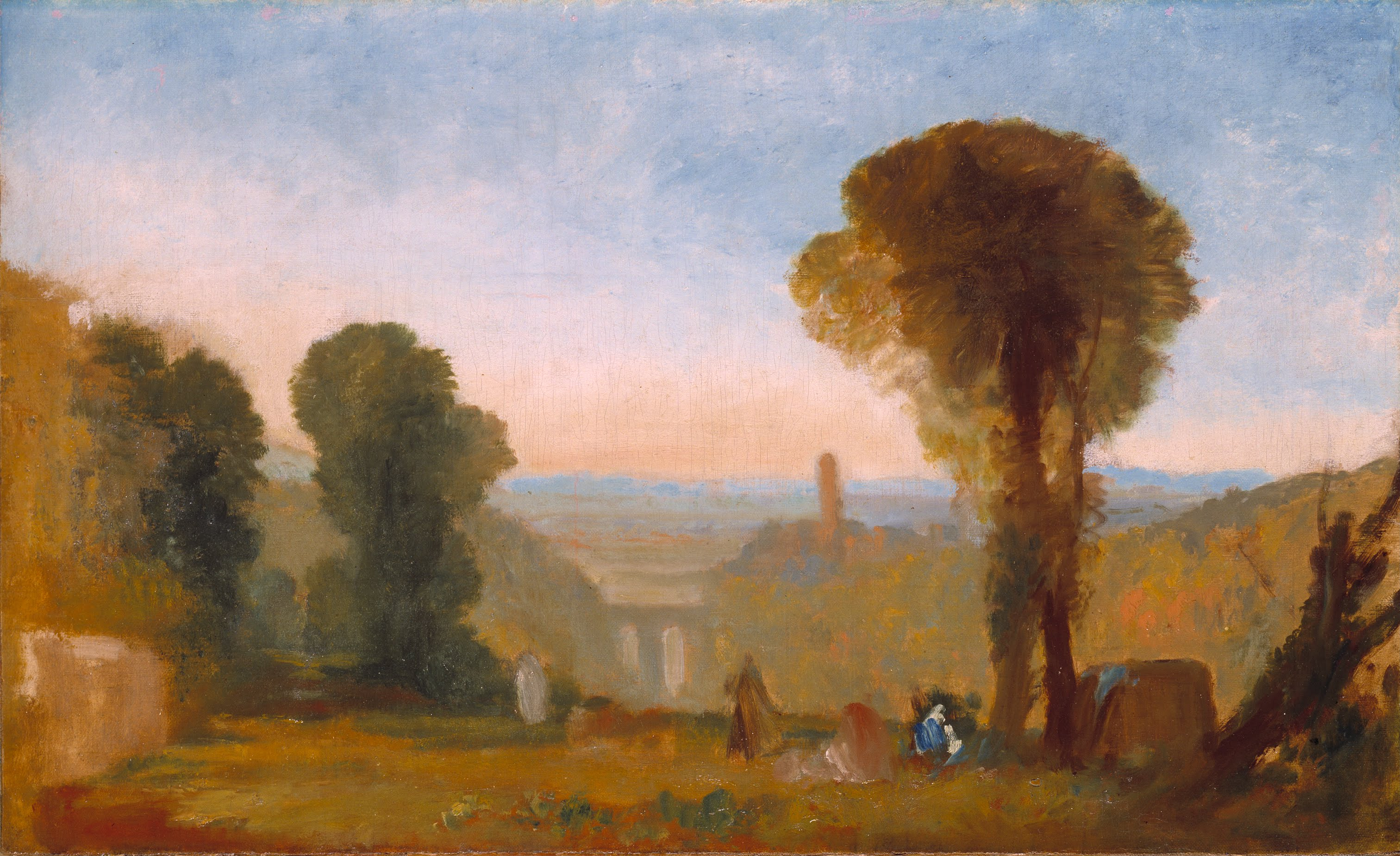J. M. W. Turner, Italian Landscape with Bridge and Tower
