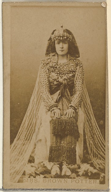 W. Duke, Sons & Co., Mrs. J. Brown Potter, from the Actors and Actresses series (N145-8) issued by Duke Sons & Co. to promote Duke Cigarettes