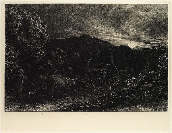 Samuel Palmer, The Weary Ploughman, or The Herdsman, or Tardus Bubulcus