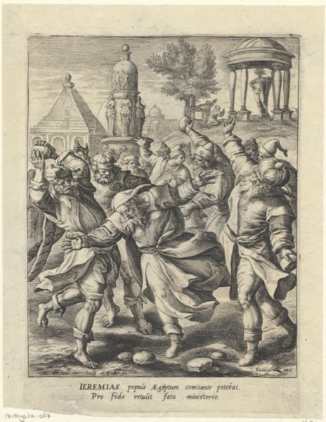 Passe, Crispijn van de, (approximately 1565-1637), (printmaker), Triumphus Martyrum: The stoning of Jeremiah