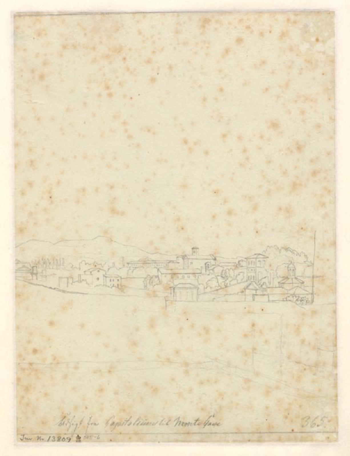 C.W. Eckersberg, Udsigt fra Capitolium til Monte Cave