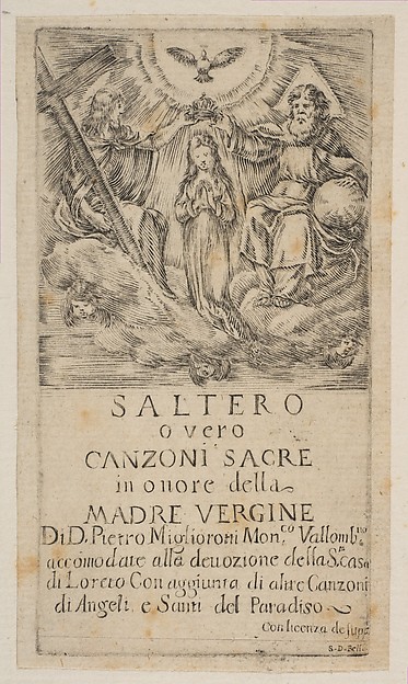 Stefano della Bella, Frontispiece for Saltero