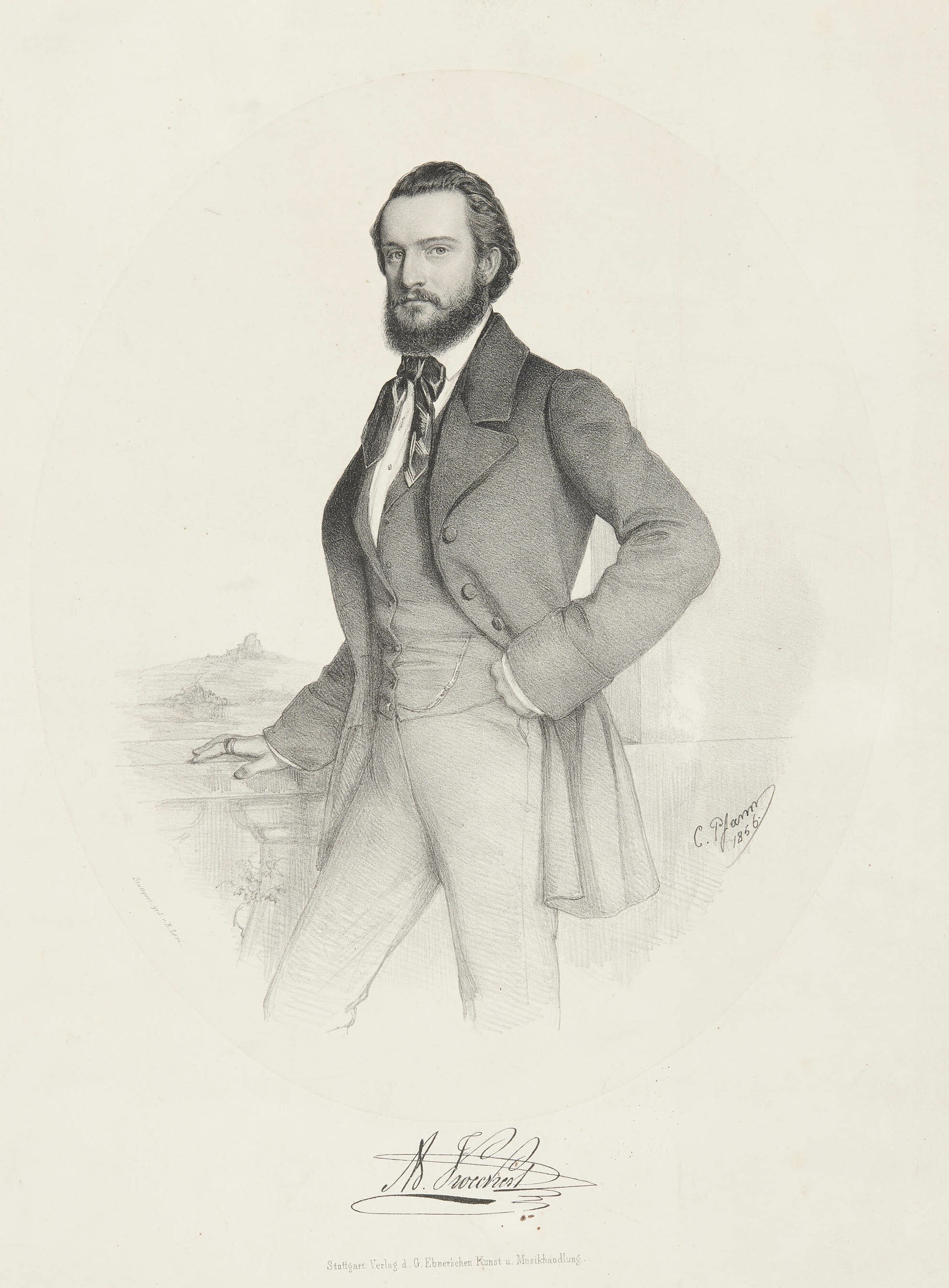 Christian Sigmund Pfann, Bildnis Adolf Koeckert