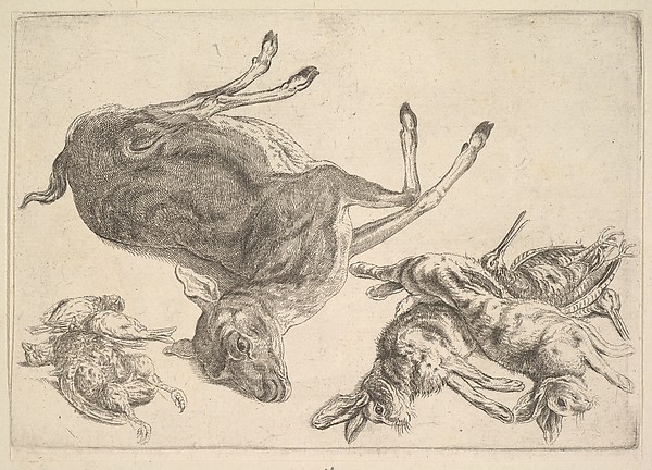 Wenceslaus Hollar, Dead deer, hares and game