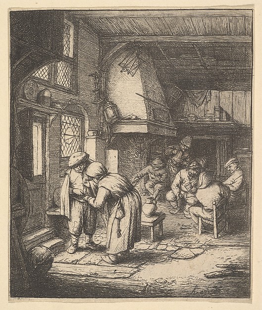 Adriaen van Ostade, Peasant Paying his Bill