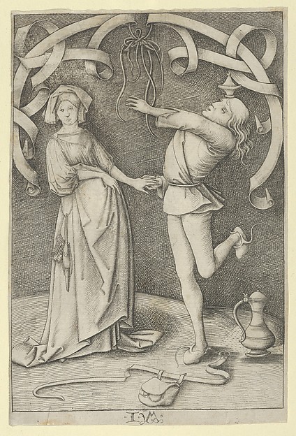 Israhel van Meckenem, The Fool and the Lady