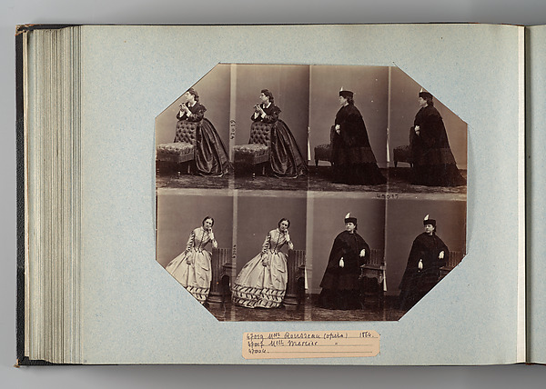 André-Adolphe-Eugène Disdéri, Mlle Rousseau; Mlle Mercier