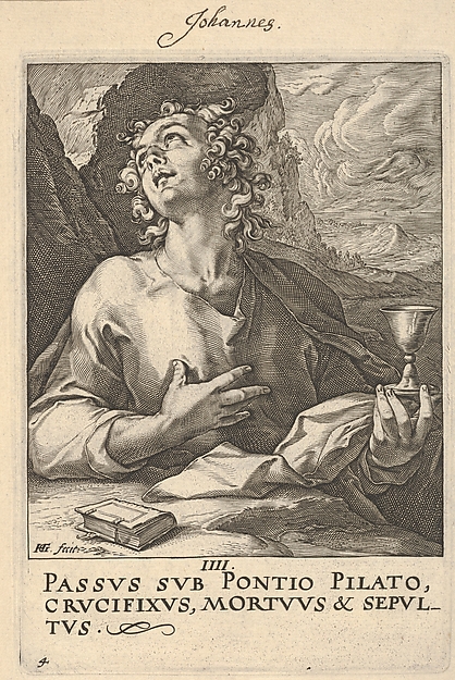 Hendrick Goltzius, St. John, from "Christ, the Apostles and St. Paul with the Creed"