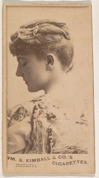 William S. Kimball & Company, Miss Fortescue, from the Actresses series (N203) issued by Wm. S. Kimball & Co.