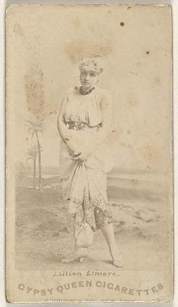 Goodwin & Company, Lillian Elmore, from the Actors and Actresses series (N171) for Gypsy Queen Cigarettes