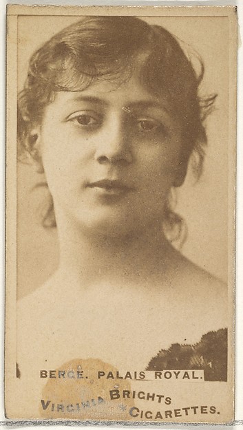 Allen & Ginter, Berge, Palais Royal, from the Actors and Actresses series (N45, Type 1) for Virginia Brights Cigarettes