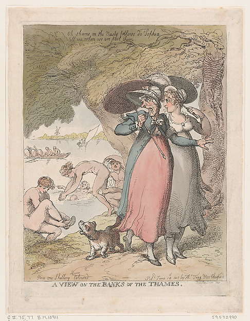 Thomas Rowlandson, A View on the Banks of the Thames
