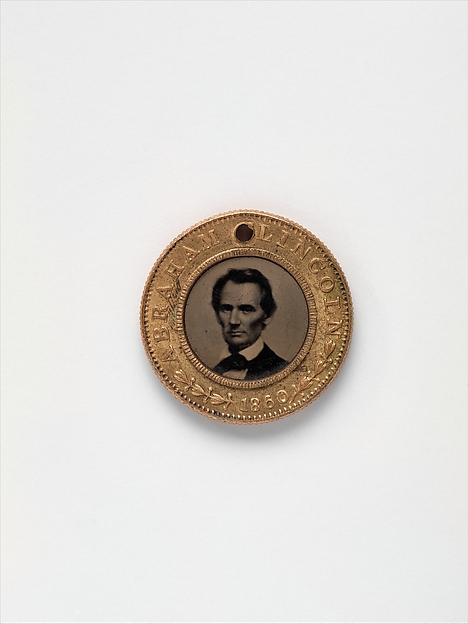 Unknown, [Presidential Campaign Medal with portraits of Abraham Lincoln and Hannibal Hamlin]