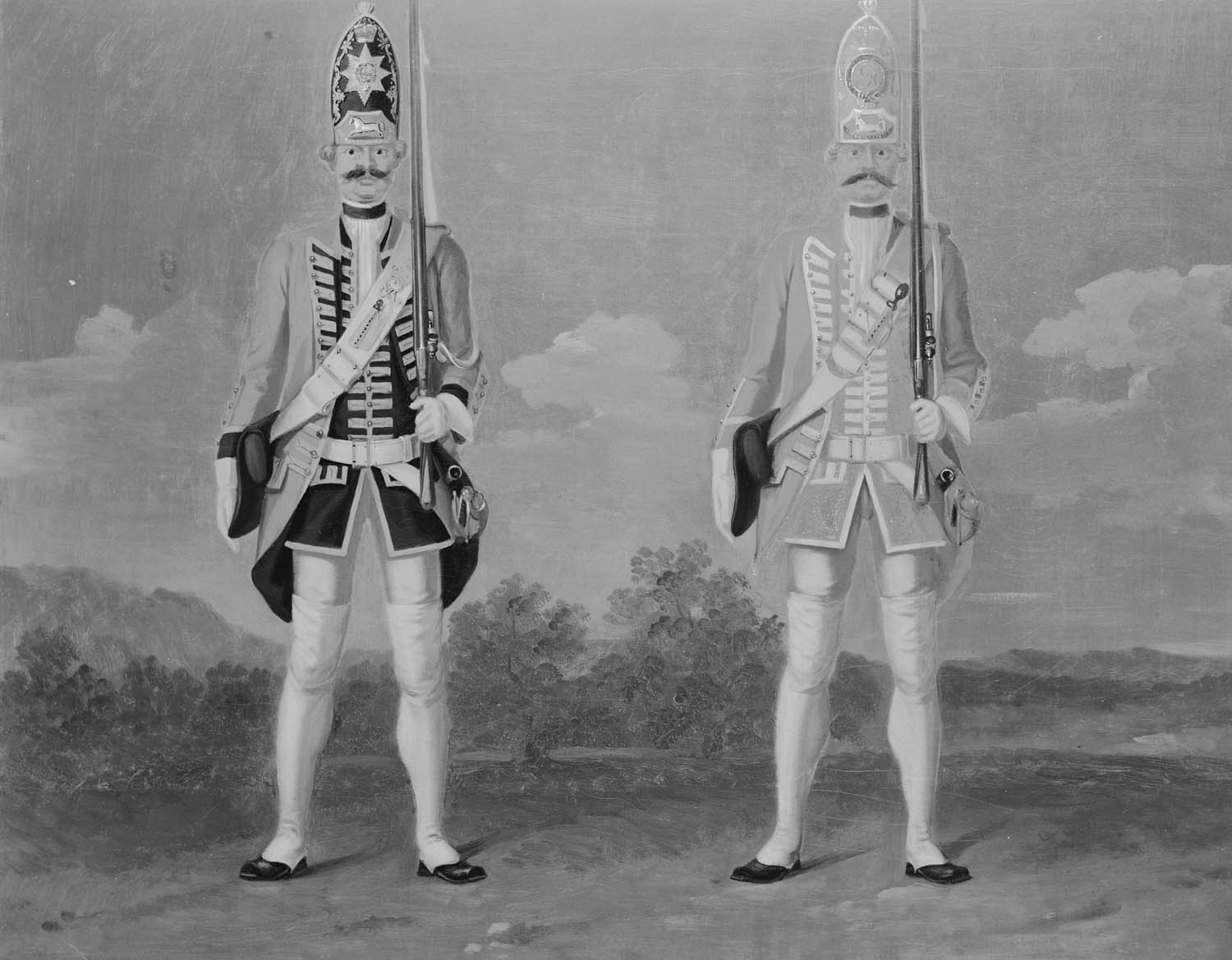 David Morier, Grenadiers, Foot Guards and Infantry Regiment 2B "Krough"