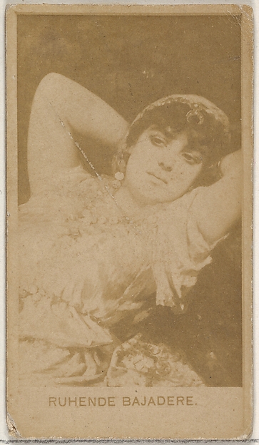 Allen & Ginter, Ruhende Bajadere, from the Actors and Actresses series (N45, Type 8) for Virginia Brights Cigarettes