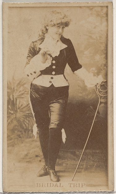Allen & Ginter, Bridal Trip, from the Actors and Actresses series (N45, Type 8) for Virginia Brights Cigarettes