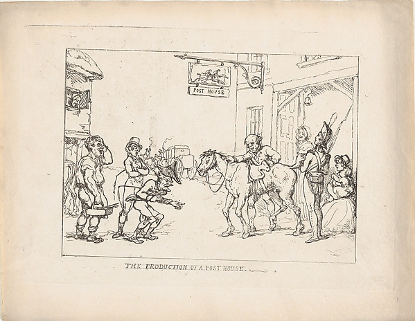 Thomas Rowlandson, The Production of a Post House