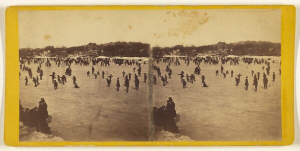 Edward and Henry T. Anthony & Co., Central Park. Instantaneous. Skating Scene in Central Park, Winter 1866.