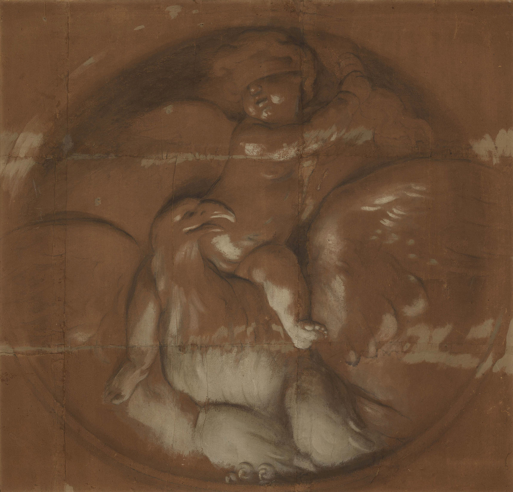 Carlo Cignani, A Cupid, Blindfold, Seated on an Eagle