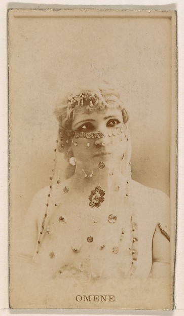 Kinney Brothers Tobacco Company, Omene, from the Actresses series (N245) issued by Kinney Brothers to promote Sweet Caporal Cigarettes