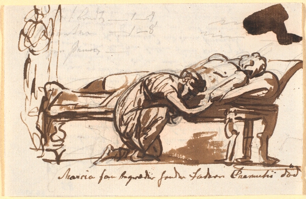 Nicolai Abildgaard, Marcia som begræder sin fader Cremetius' død