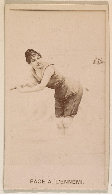 Kinney Brothers Tobacco Company, Face A. L'ennemi, from the Actresses series (N245) issued by Kinney Brothers to promote Sweet Caporal Cigarettes