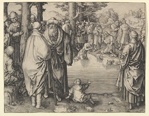 Lucas van Leyden, The Baptism of Christ in the River Jordan