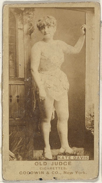 Goodwin & Company, Kate Davis, from the Actors and Actresses series (N171) for Old Judge Cigarettes