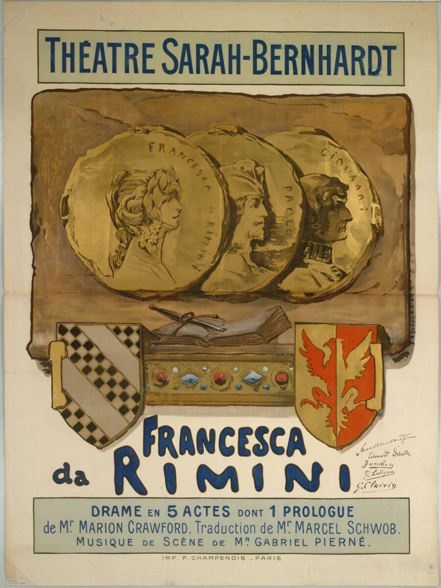 Anonym, THÉÂTRE SARAH-BERNHARDT; FRANCESCA da RIMINI