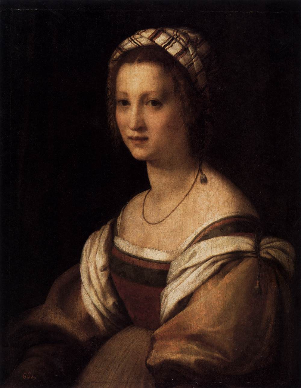 Andrea del Sarto, Portrait of a Woman
