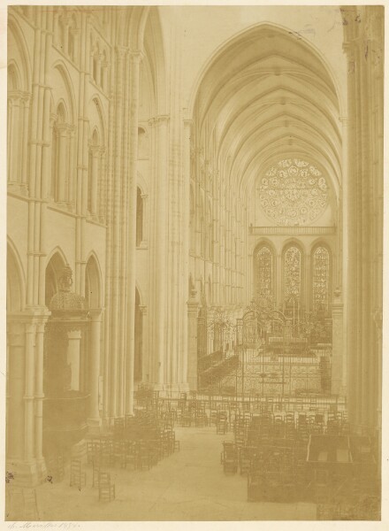 Charles Marville, [Interior of a Church]