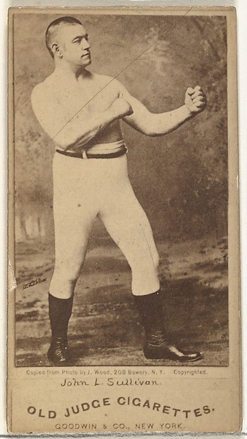 Goodwin & Company, John L. Sullivan, from the Celebrities and Prizefighters series (N174) for Old Judge Cigarettes