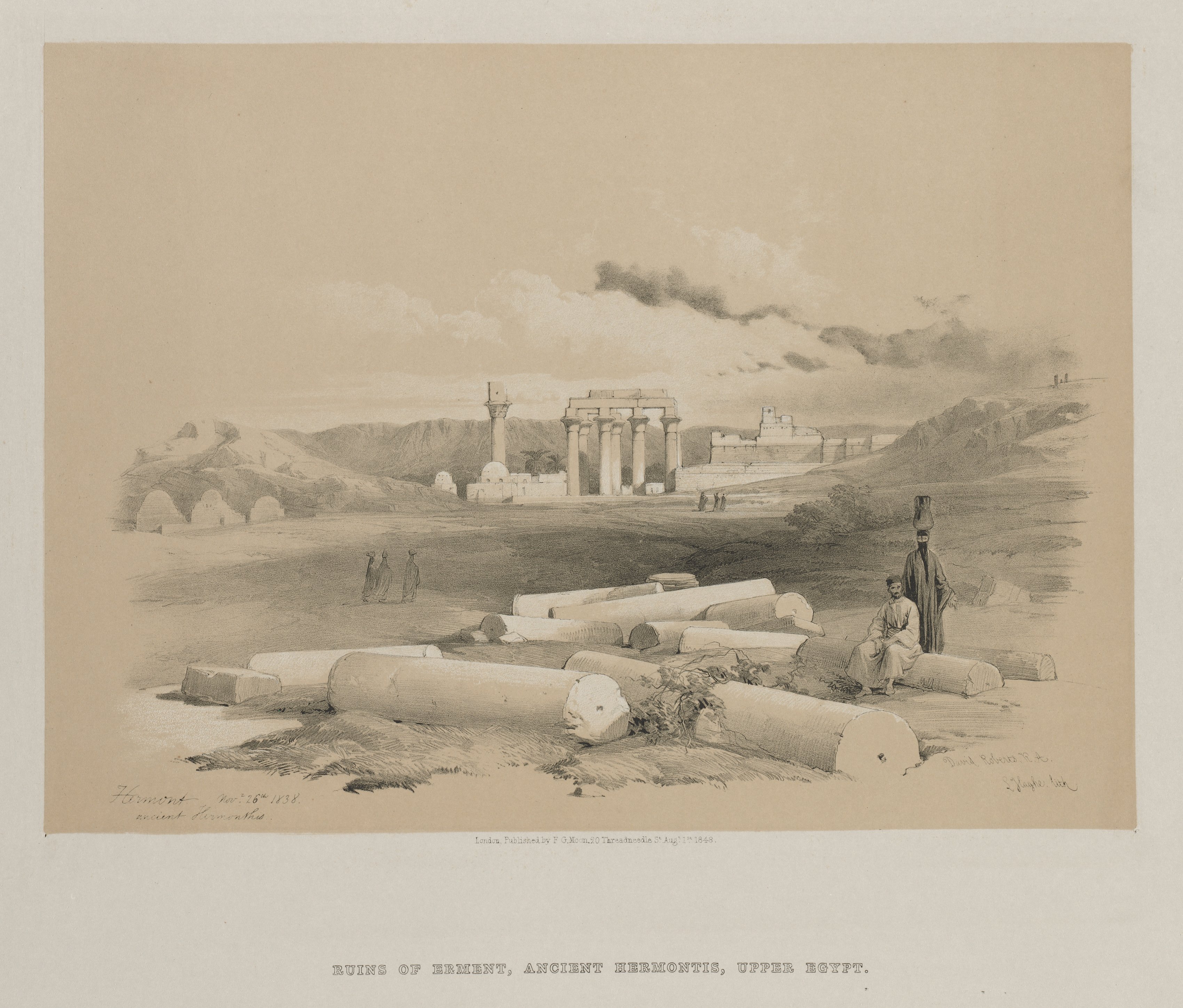 Louis Haghe, Egypt and Nubia, Volume II: Hermont, Ancient Hermonthis