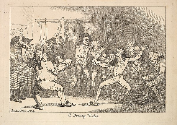 Thomas Rowlandson, A Fencing Match