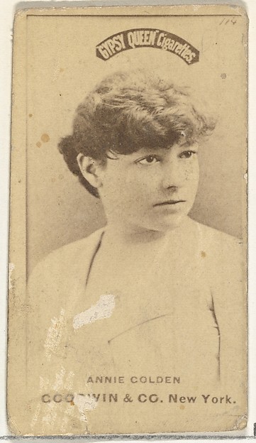 Goodwin & Company, Annie Golden, from the Actors and Actresses series (N171) for Gypsy Queen Cigarettes